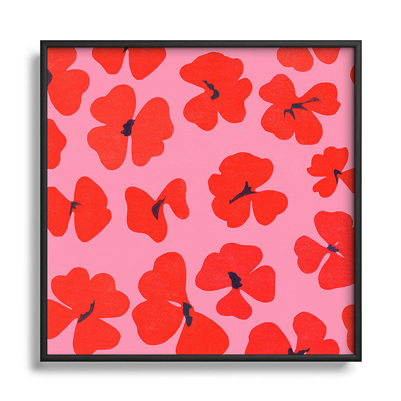 Garima Dhawan oxalis 2 Square Metal Framed Art Print