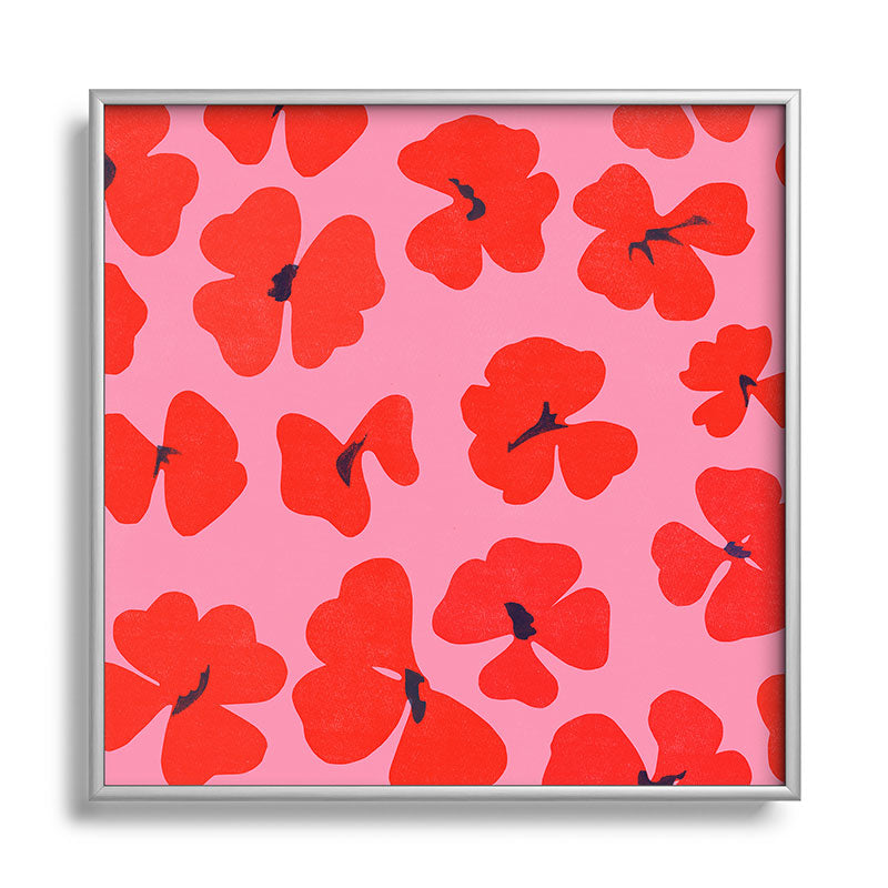 Garima Dhawan oxalis 2 Square Metal Framed Art Print