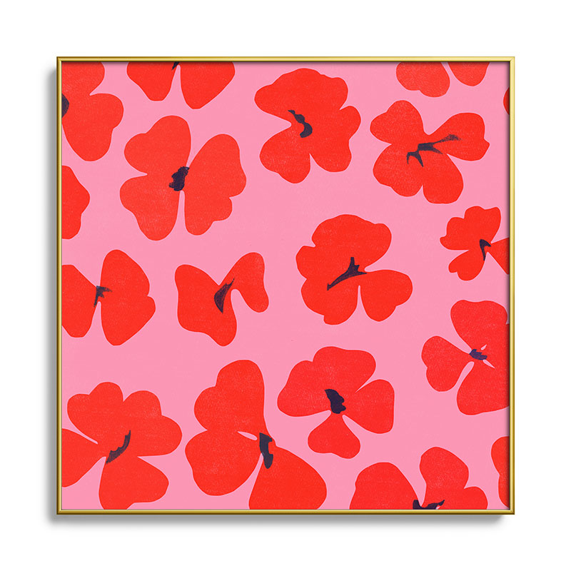 Garima Dhawan oxalis 2 Square Metal Framed Art Print