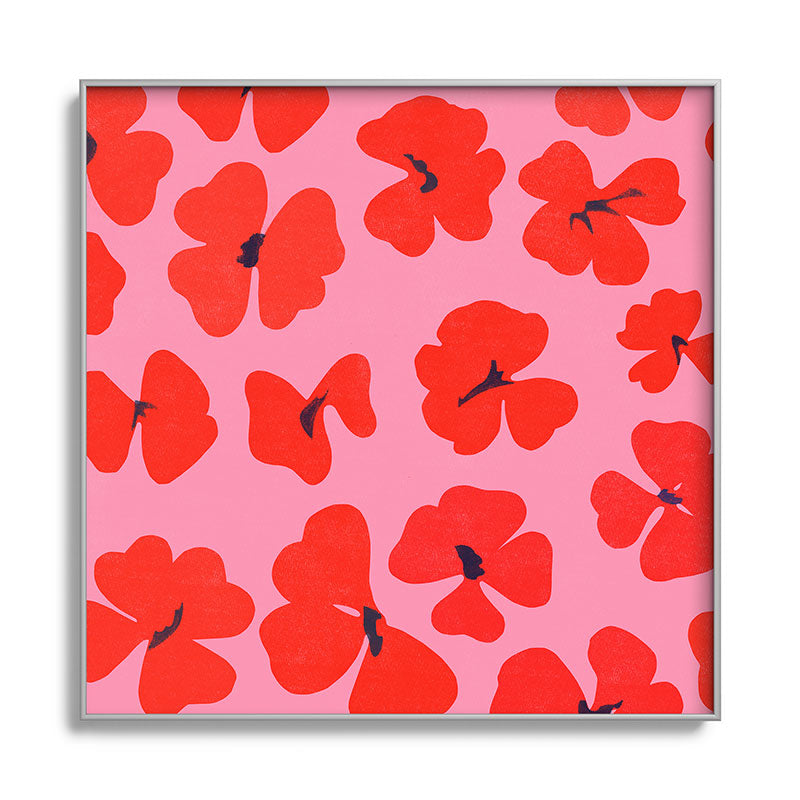 Garima Dhawan oxalis 2 Square Metal Framed Art Print