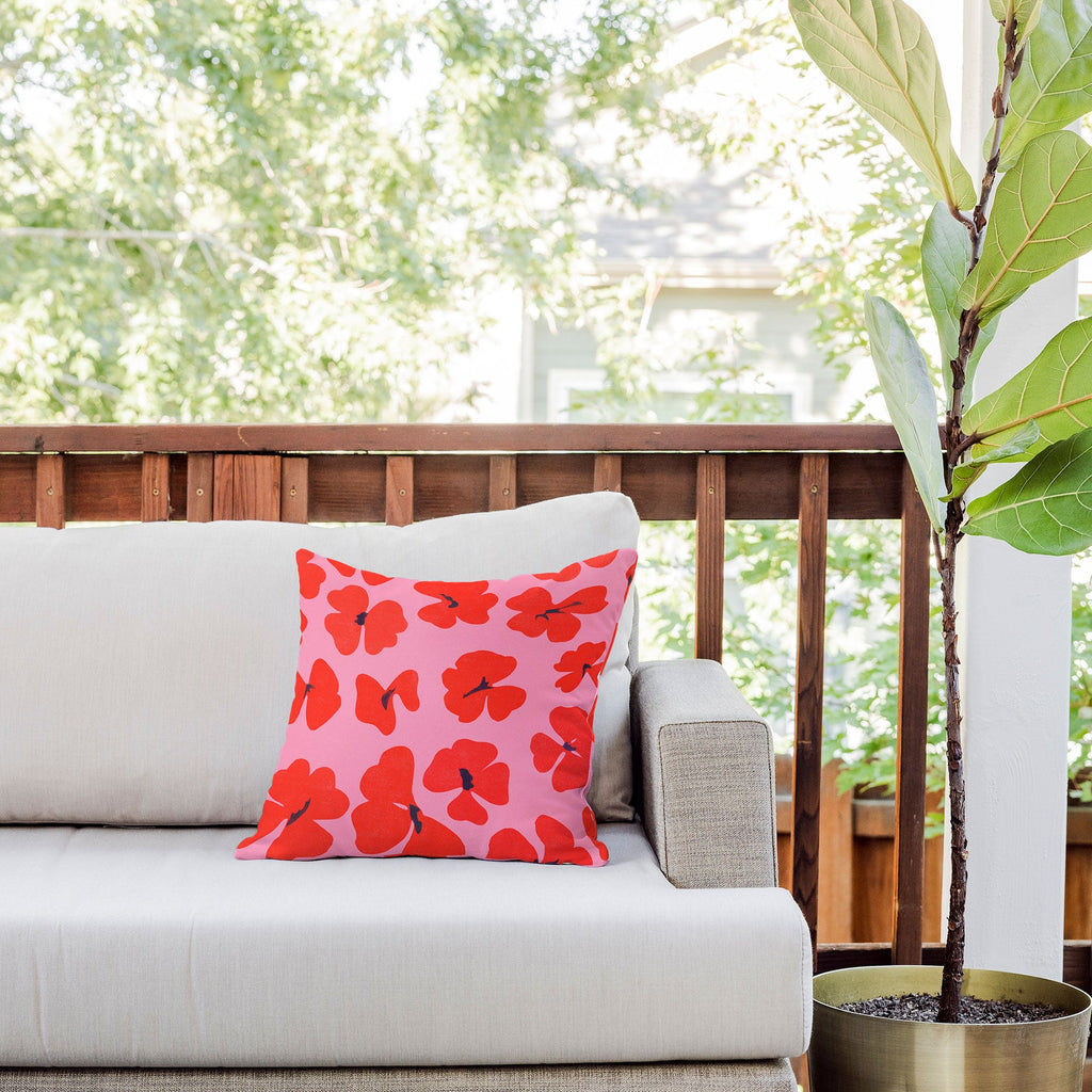 Garima Dhawan oxalis 2 Outdoor Throw Pillow