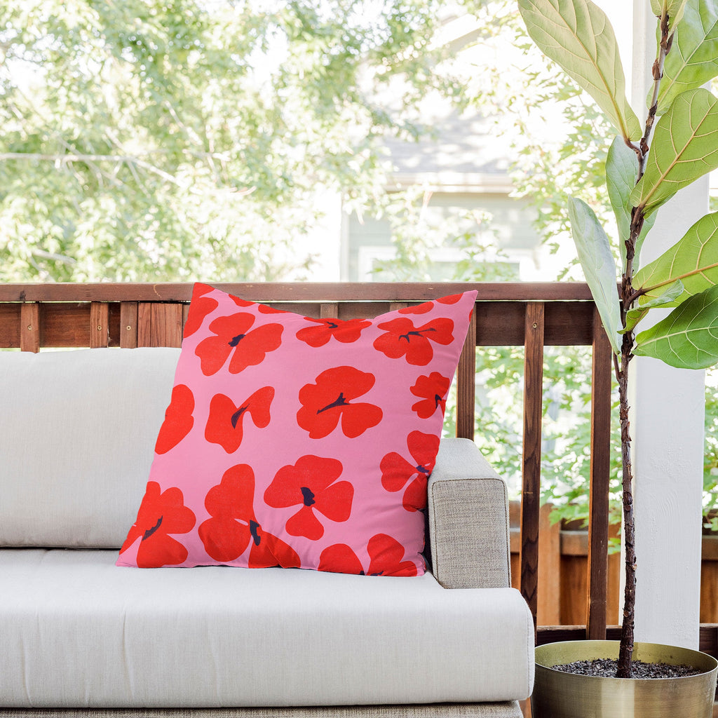 Garima Dhawan oxalis 2 Outdoor Throw Pillow