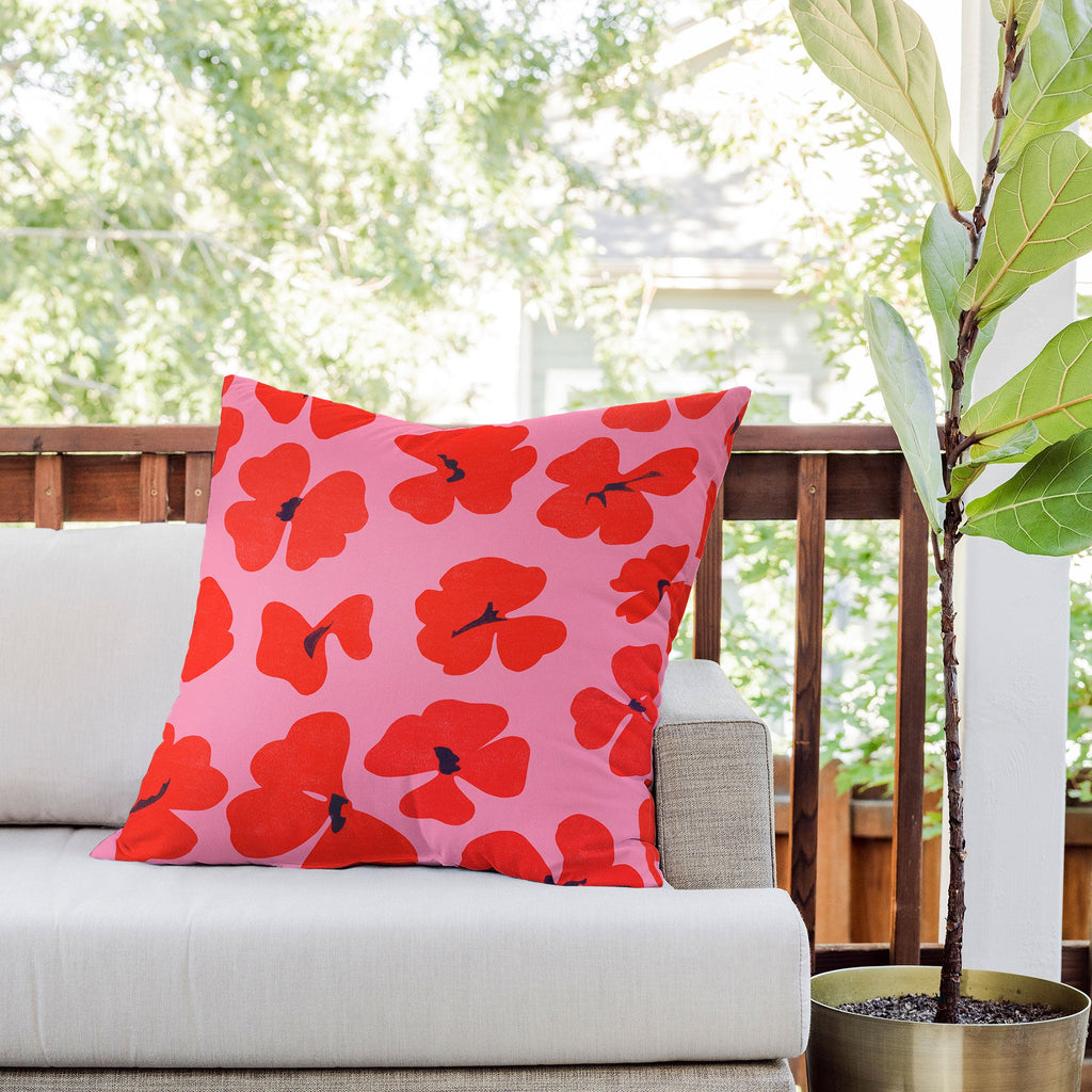 Garima Dhawan oxalis 2 Outdoor Throw Pillow