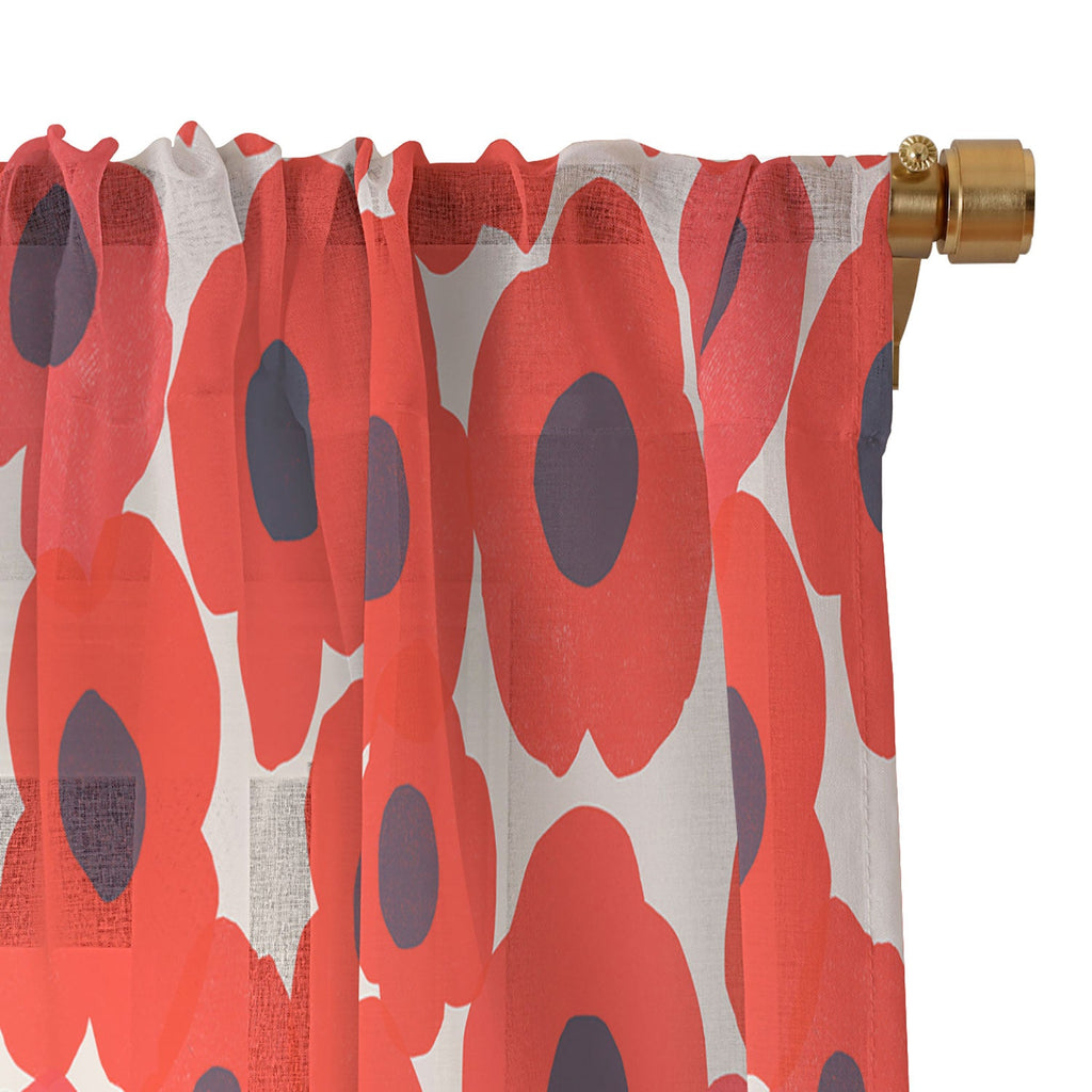 Garima Dhawan poppy 7 Sheer Window Curtain