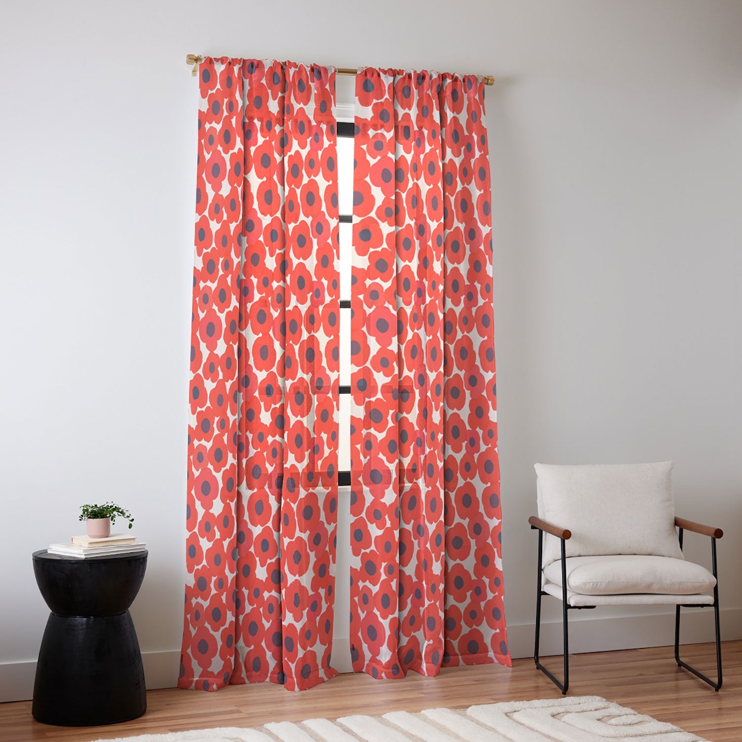 Garima Dhawan poppy 7 Sheer Window Curtain