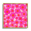 Garima Dhawan poppy 9 Square Metal Framed Art Print