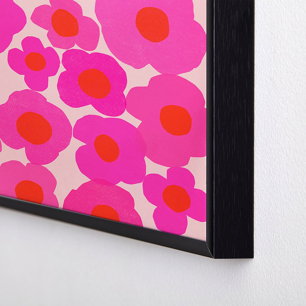 Garima Dhawan poppy 9 Square Metal Framed Art Print