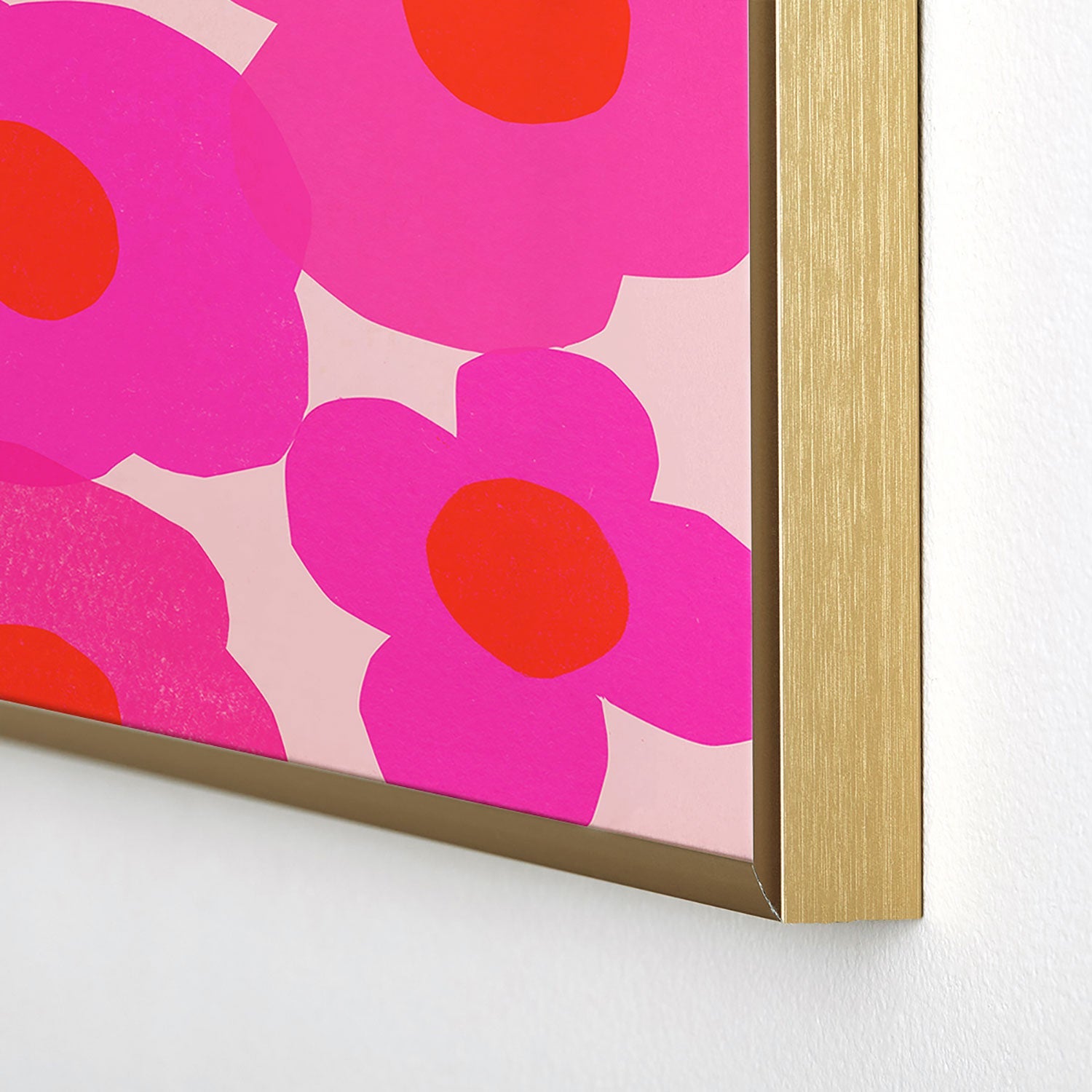 Garima Dhawan poppy 9 Square Metal Framed Art Print