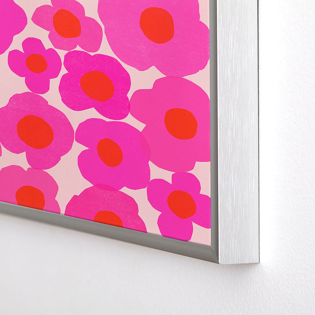 Garima Dhawan poppy 9 Square Metal Framed Art Print