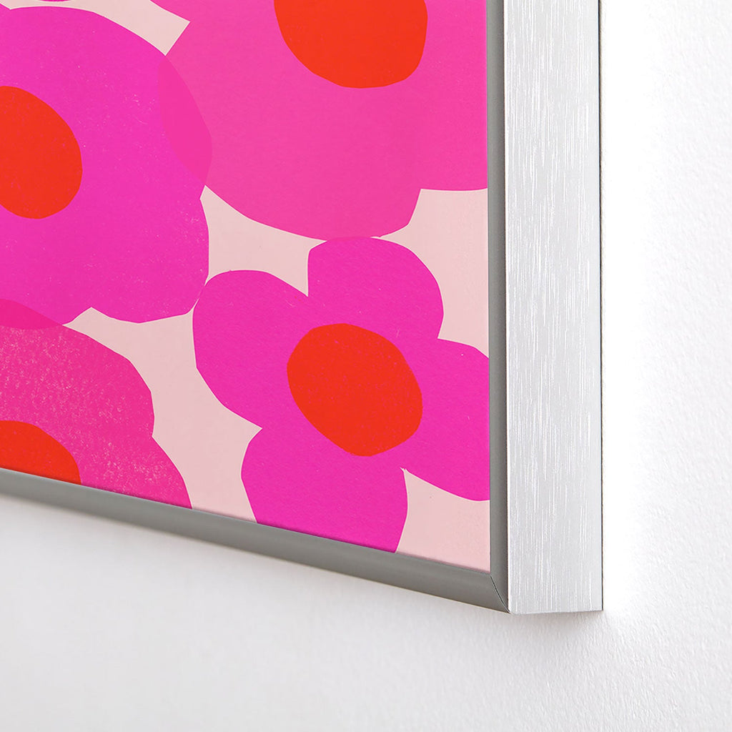 Garima Dhawan poppy 9 Square Metal Framed Art Print
