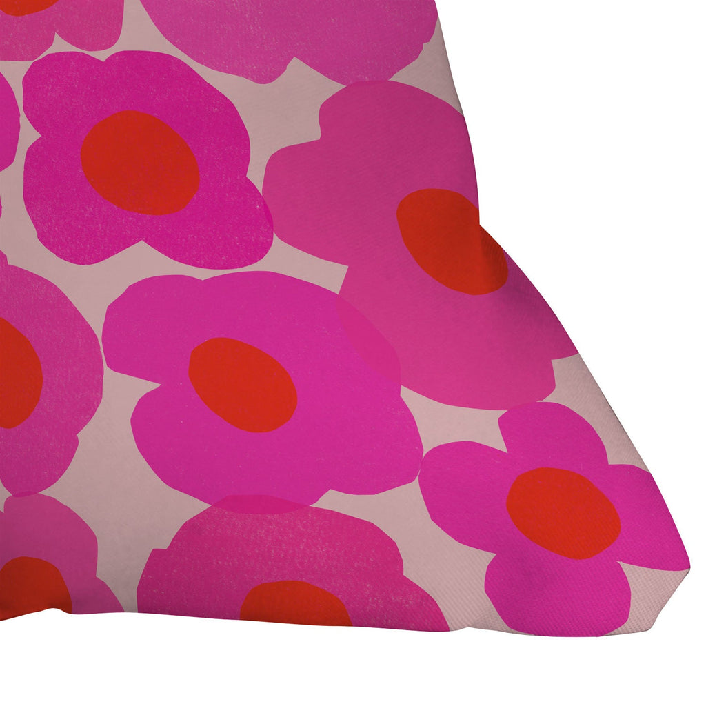 Garima Dhawan poppy 9 Outdoor Throw Pillow