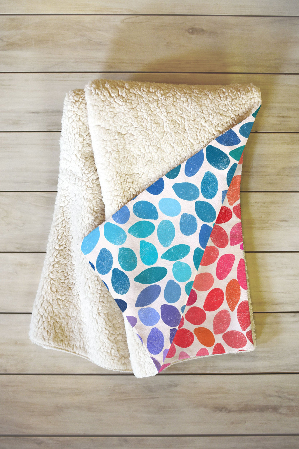 Garima Dhawan Rain 11 Fleece Throw Blanket