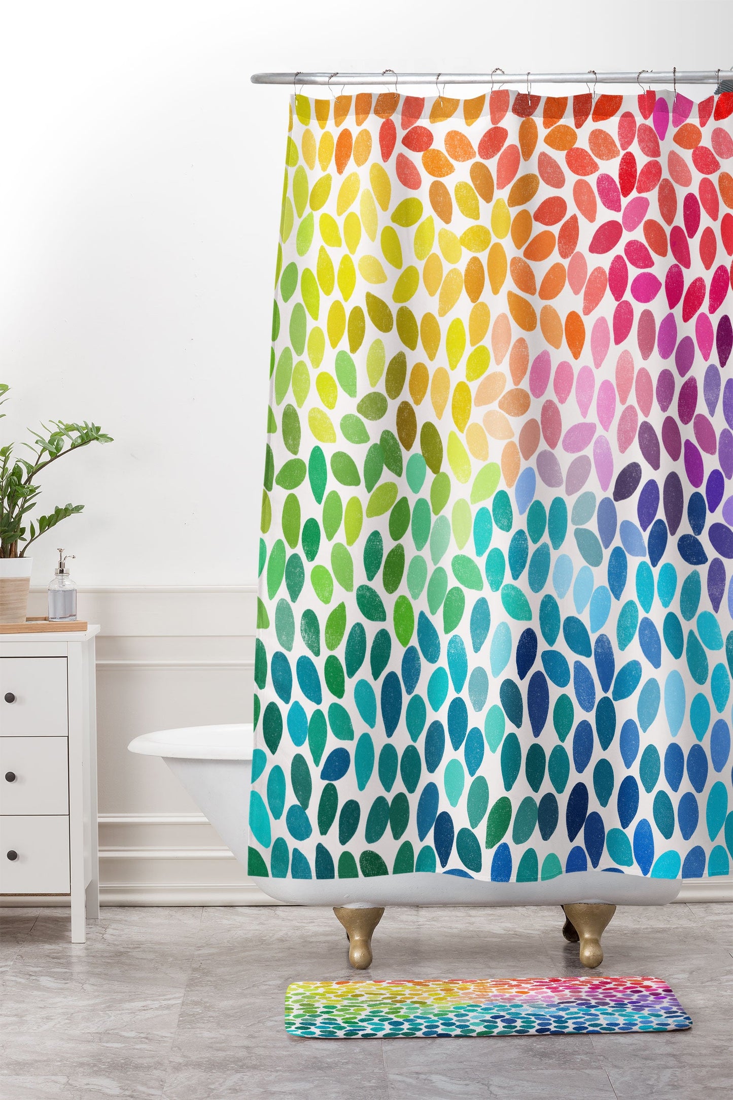 Garima Dhawan Rain 11 Shower Curtain And Mat