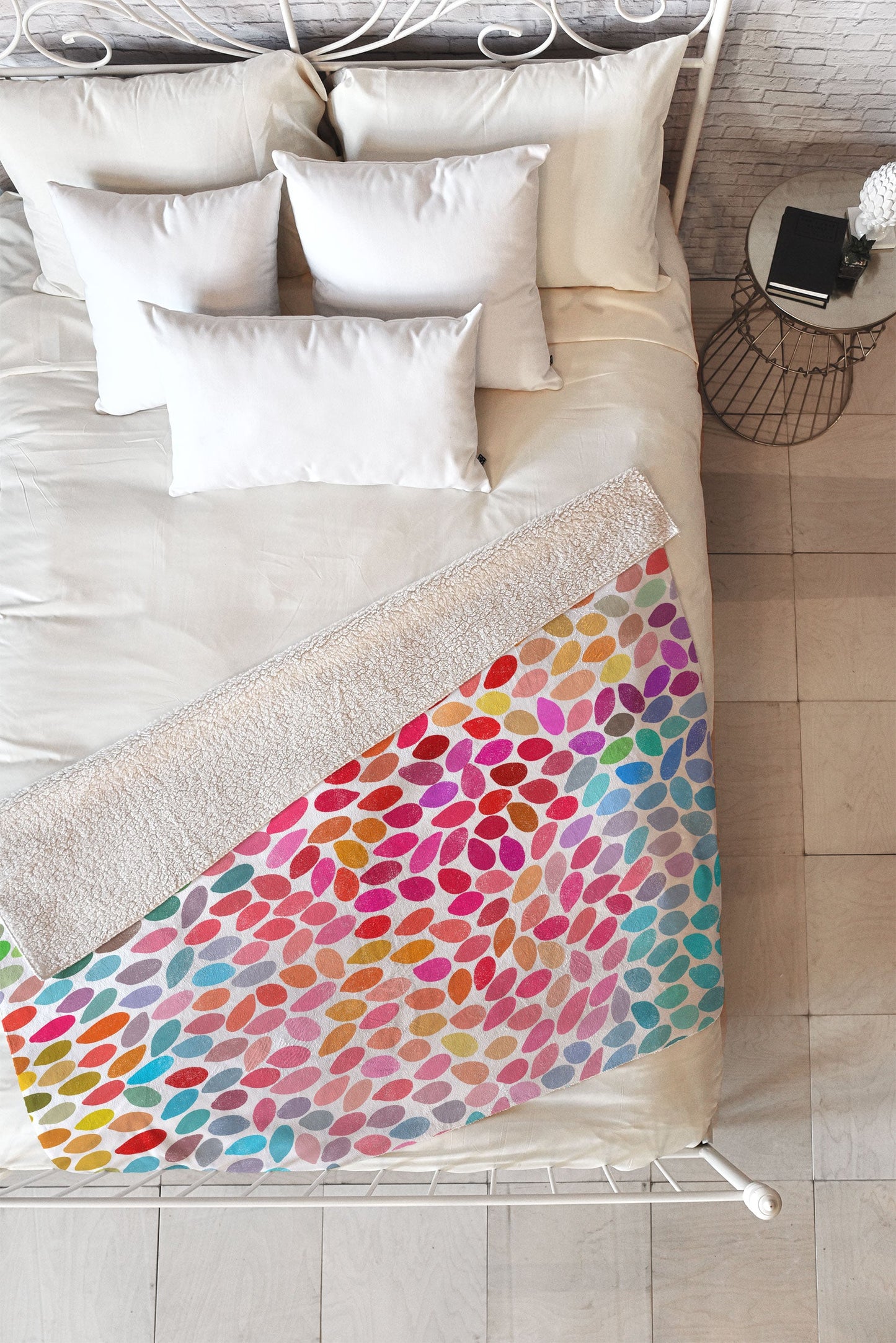 Garima Dhawan Rain 6 Fleece Throw Blanket