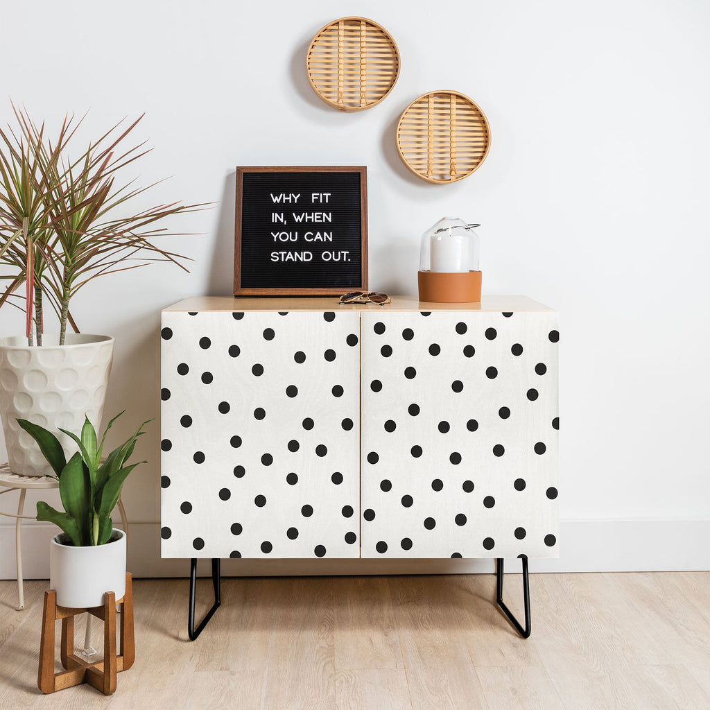 Garima Dhawan Vintage Dots Black Credenza