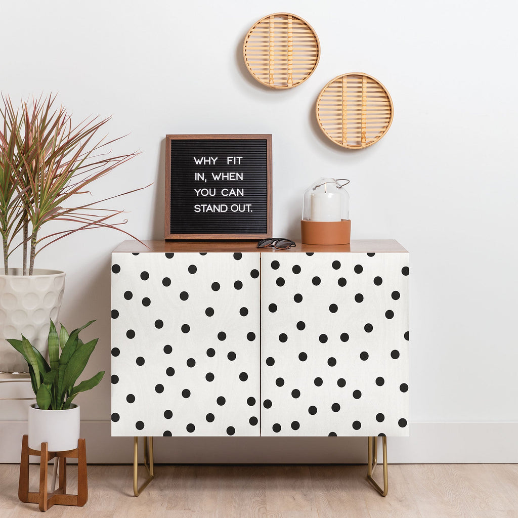 Garima Dhawan Vintage Dots Black Credenza