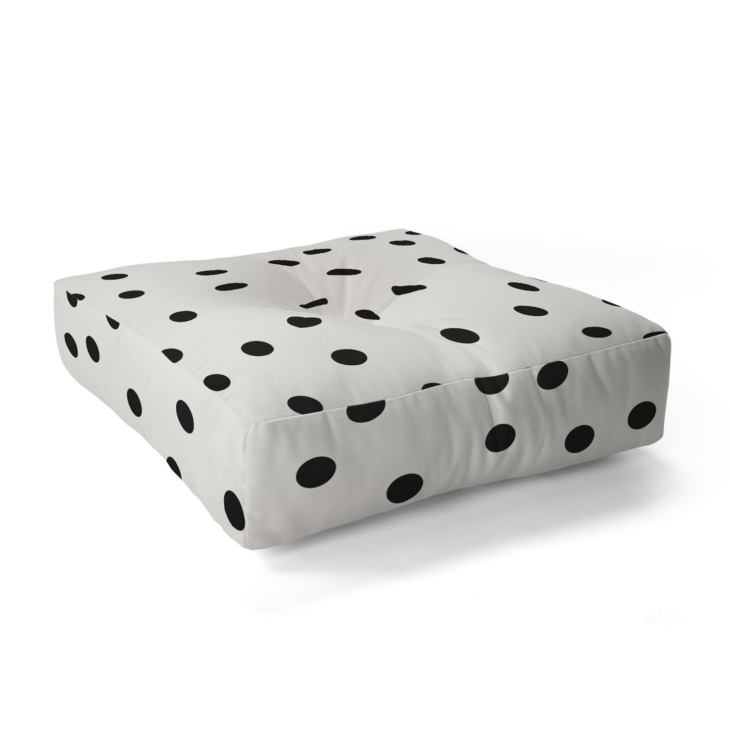 Garima Dhawan Vintage Dots Black Floor Pillow Square