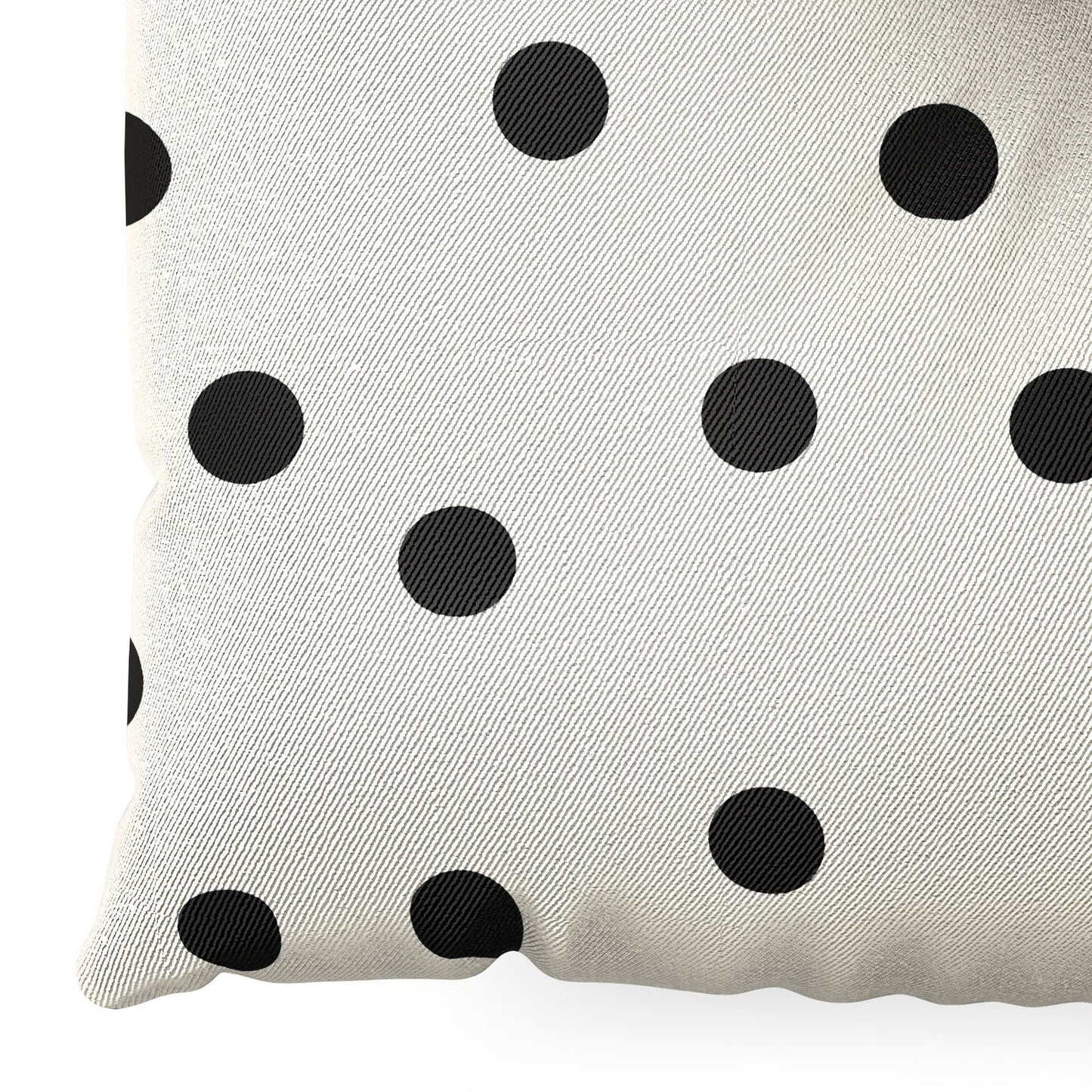 Garima Dhawan Vintage Dots Black Floor Pillow Square