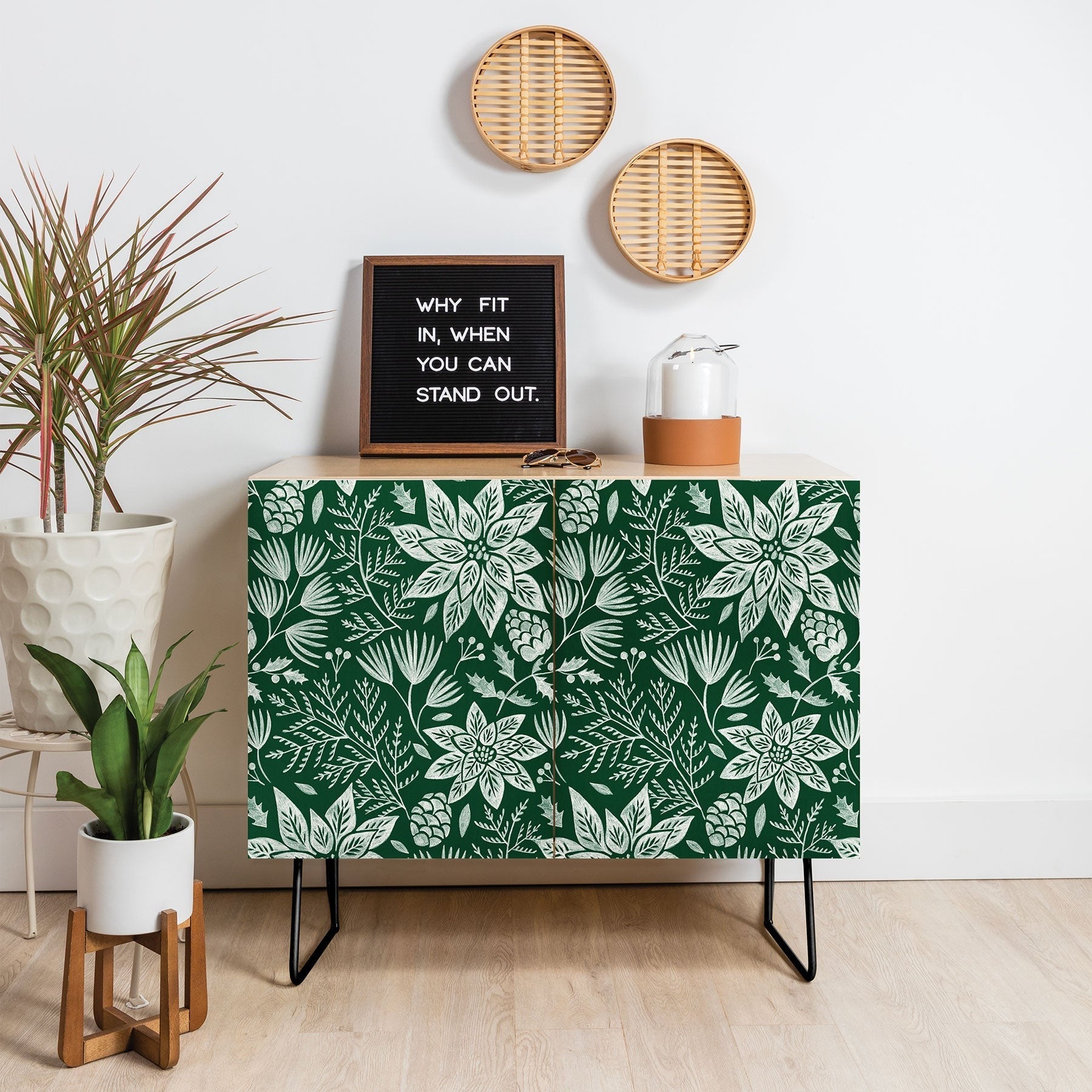 Pimlada Phuapradit Christmas Poinsettia Credenza