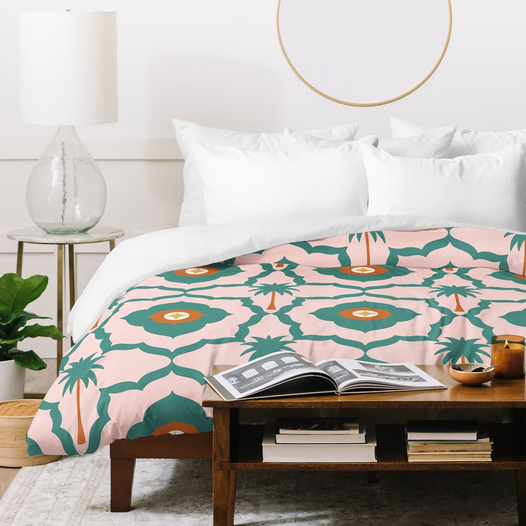 Design by Spark Mid Mod Palm Springs Duvet Cover