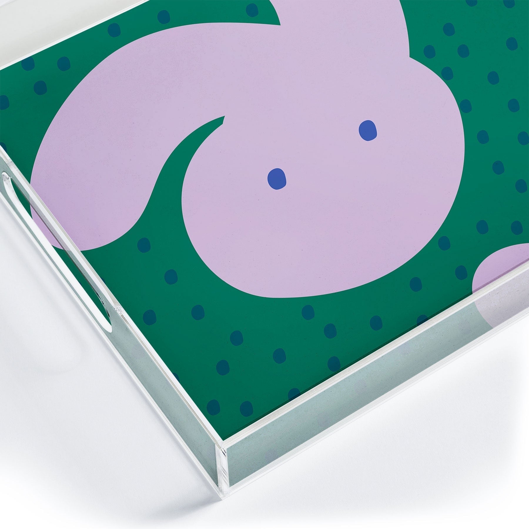 Camilla Foss Pebbles and Rabbit Acrylic Tray
