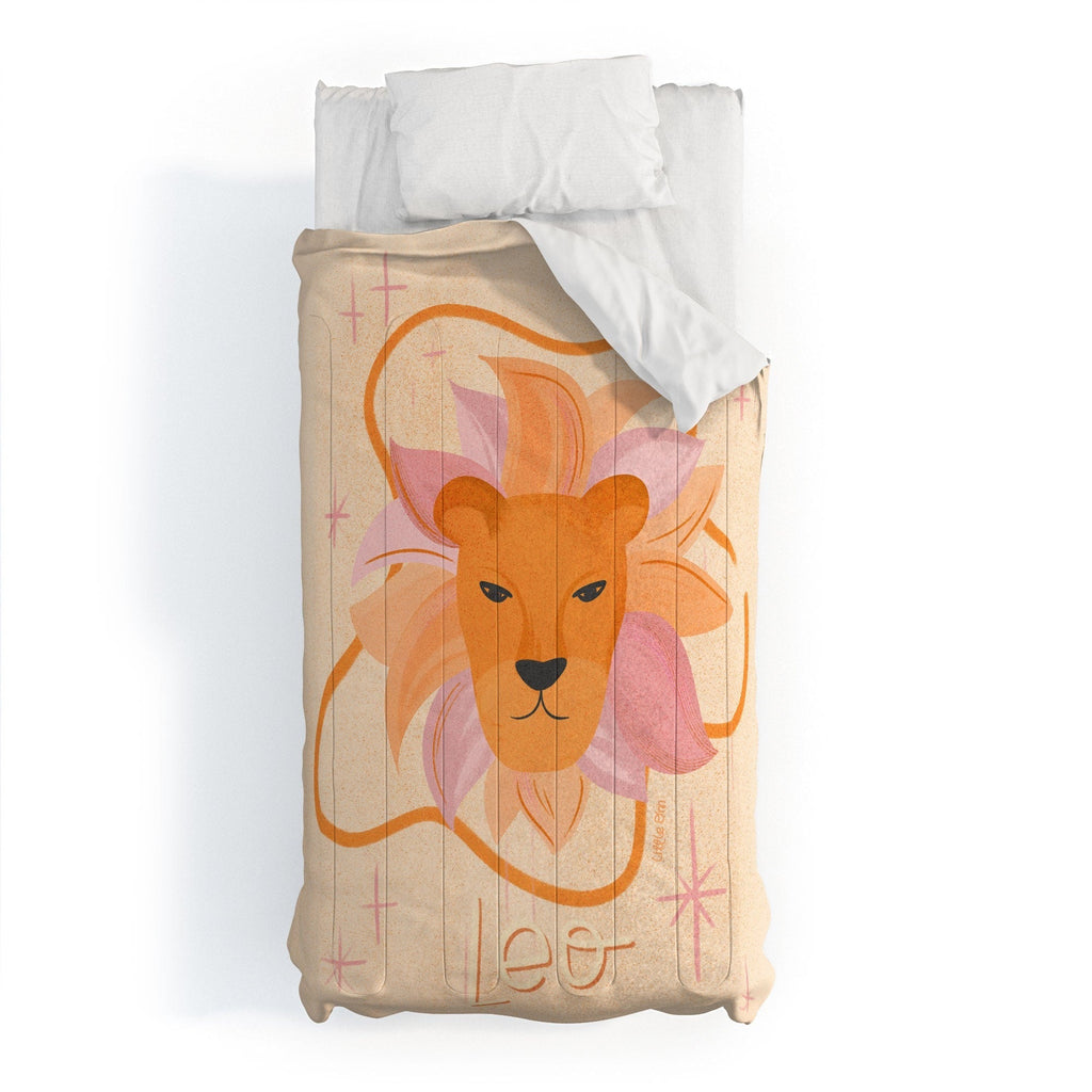 Little Om Zodiac Signs Leo Comforter