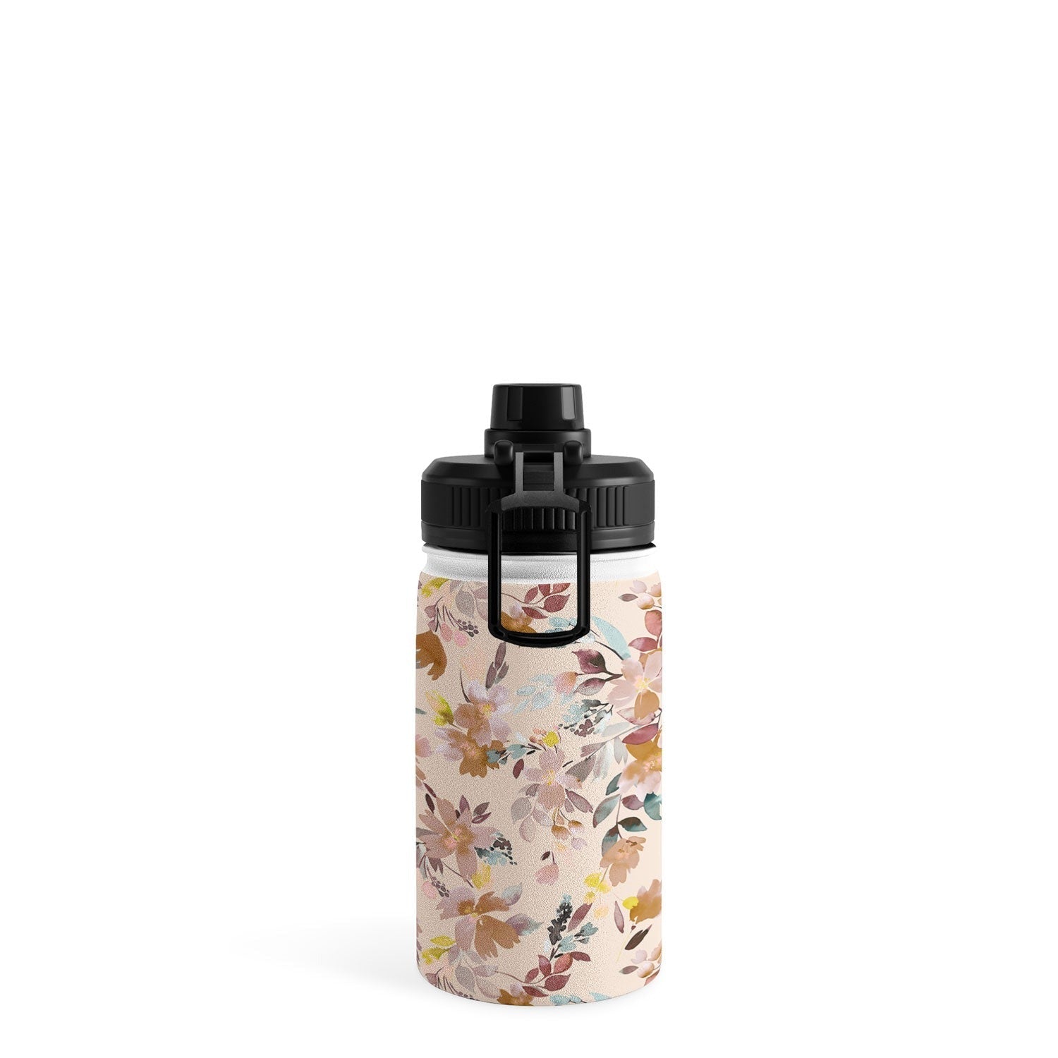 Ninola Design Botanic Retreat Floral Oleander Whimsical Soft Pink Water Bottle