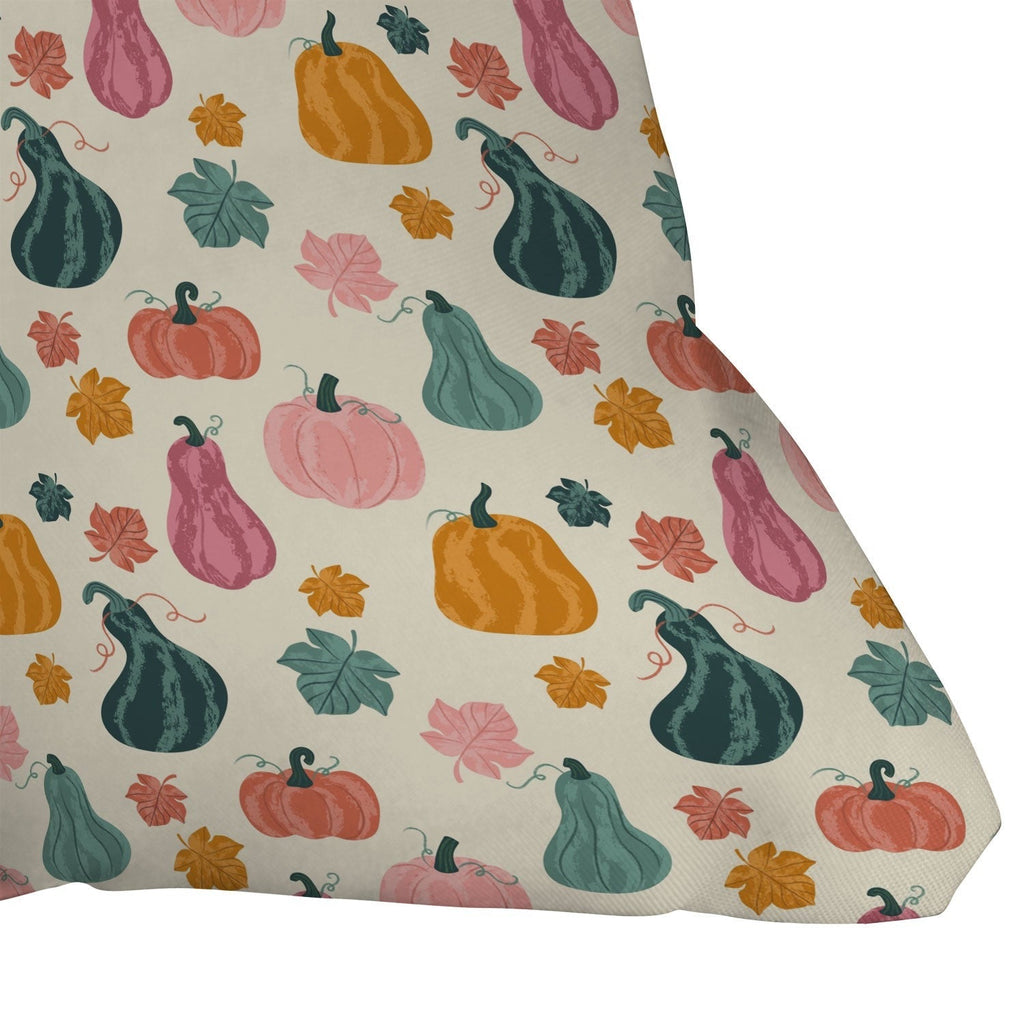 Design by Spark Gourdgeous Autumn Outdoor Throw Pillow