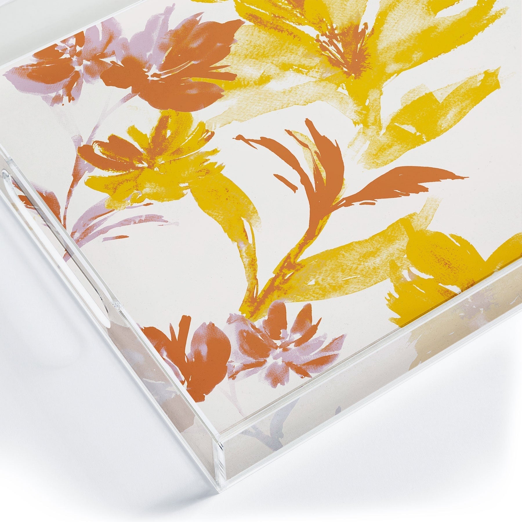 Gabriela Fuente Emma Floral Classic Acrylic Tray