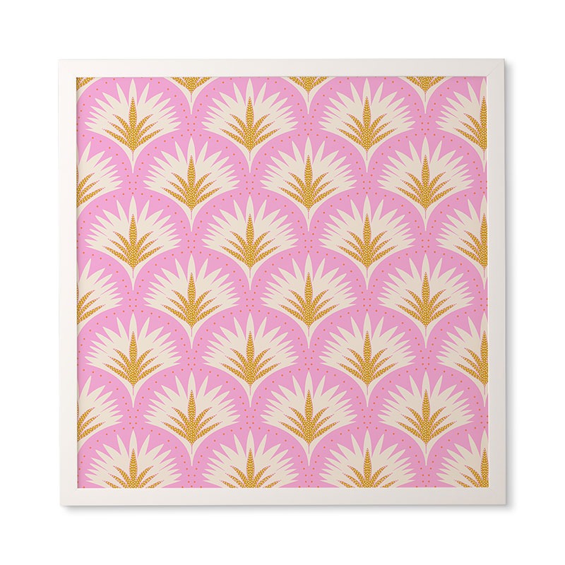 Jennifer Labre Pink Palmetto Framed Wall Art