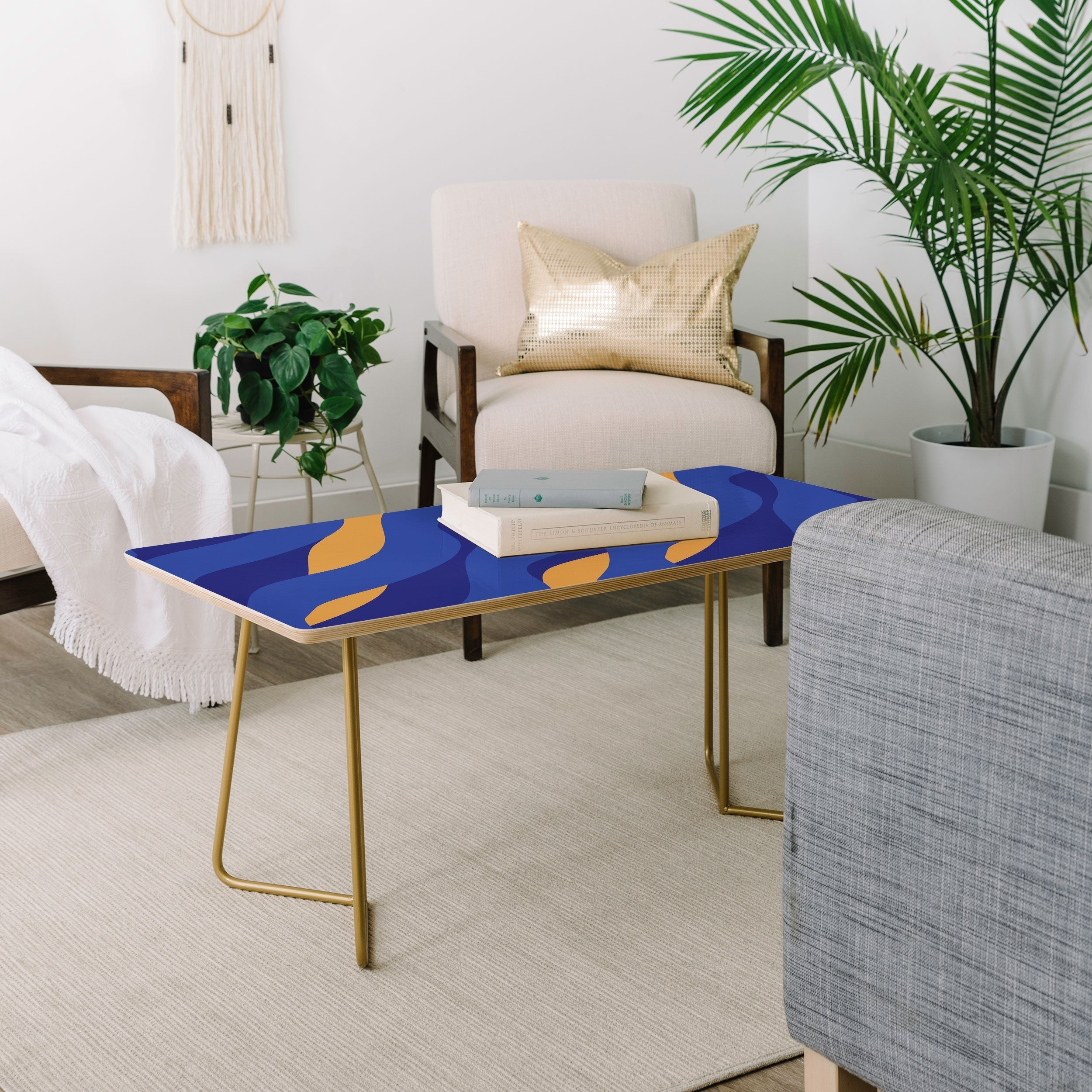 Camilla Foss Pebbles in Stream Coffee Table