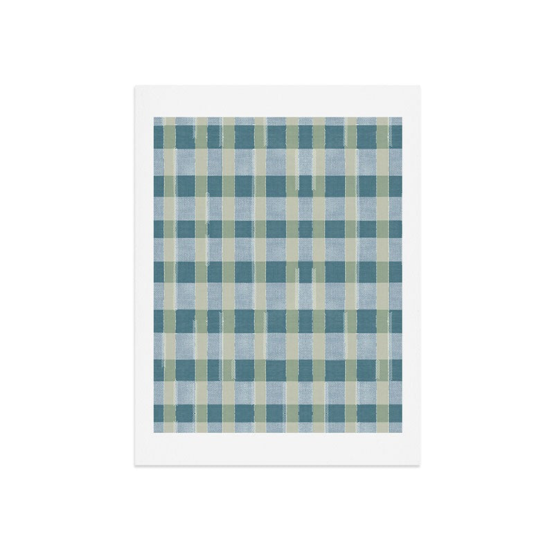 Marta Barragan Camarasa Country Style Checks Art Print