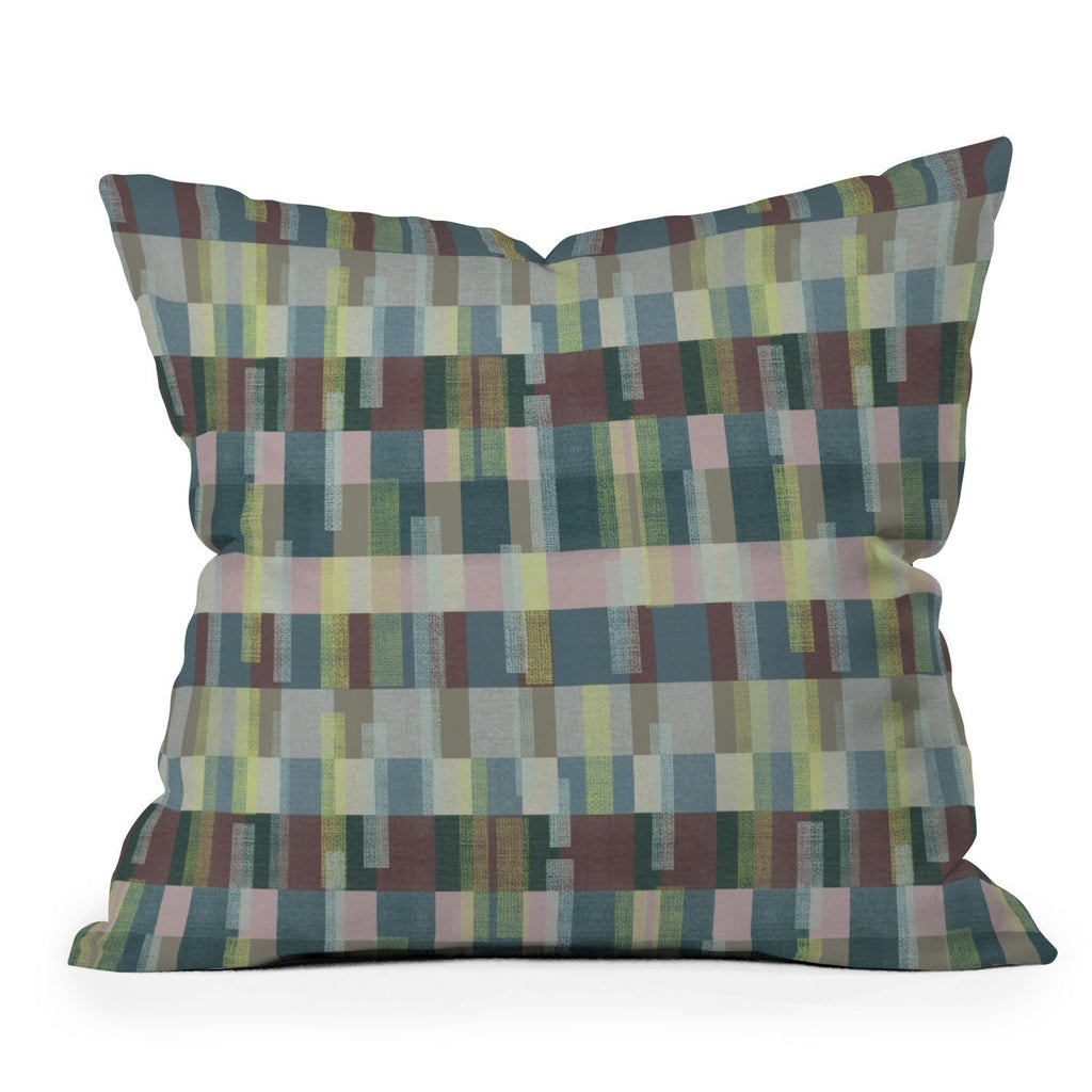 Marta Barragan Camarasa Dynamic Linear Blocks Throw Pillow