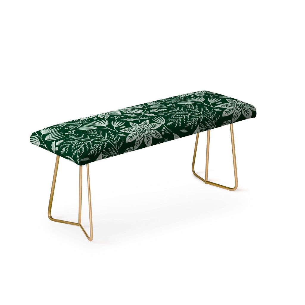 Pimlada Phuapradit Christmas Poinsettia Bench