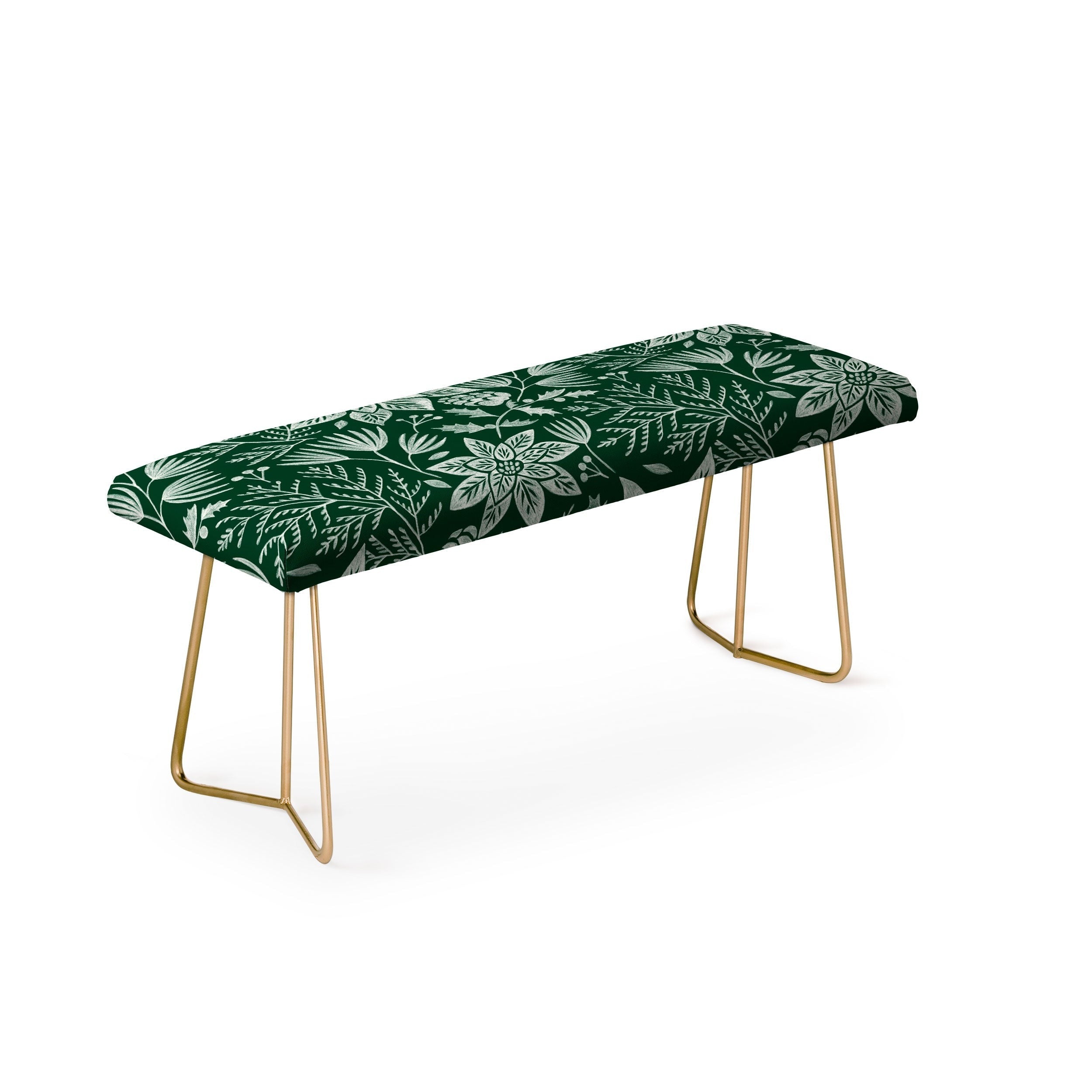 Pimlada Phuapradit Christmas Poinsettia Bench