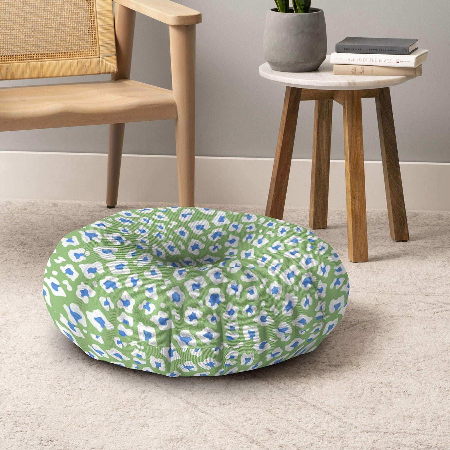 Avenie BR Cheetah Print Floor Pillow Round