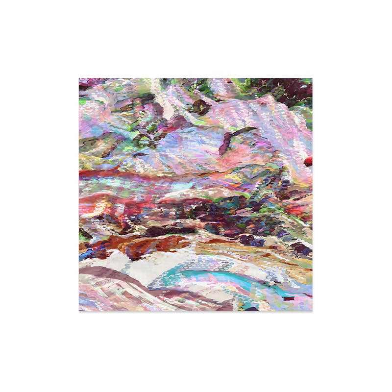 83 Oranges Sequin Haze Art Print