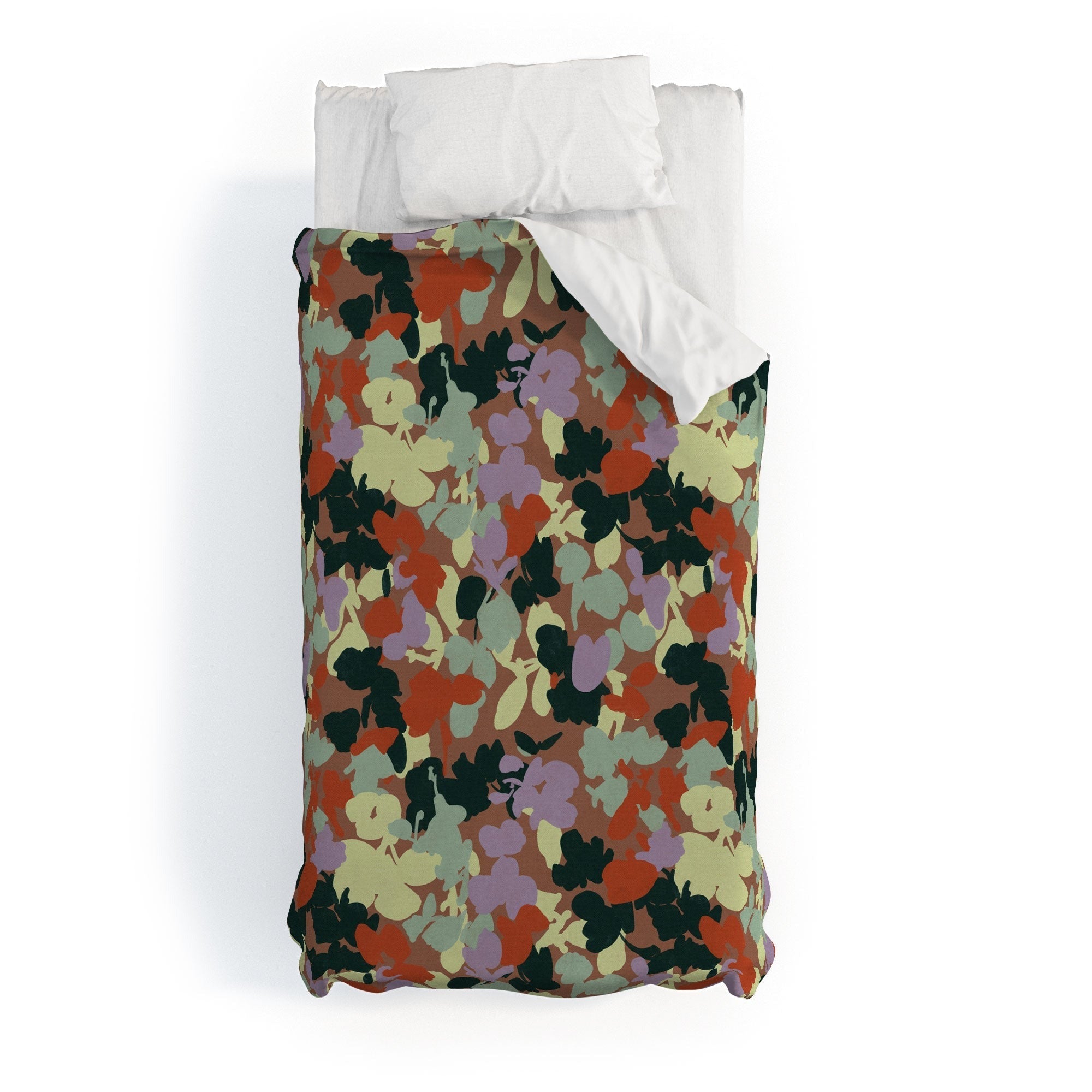 Marta Barragan Camarasa Retro Bloom Medley Duvet Cover