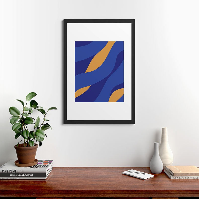 Camilla Foss Pebbles in Stream Framed Art Print