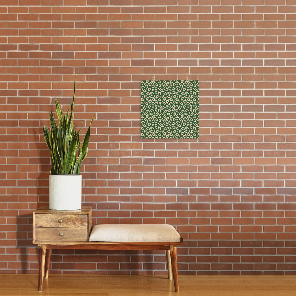 Avenie BR Cheetah Print In Green Art Print