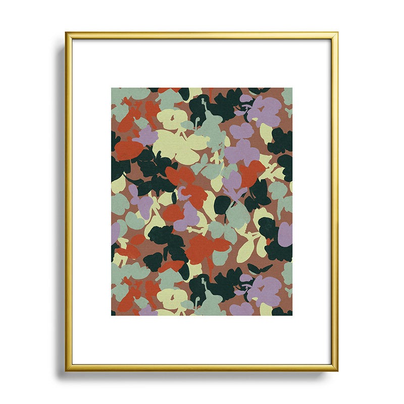 Marta Barragan Camarasa Retro Bloom Medley Metal Framed Art Print