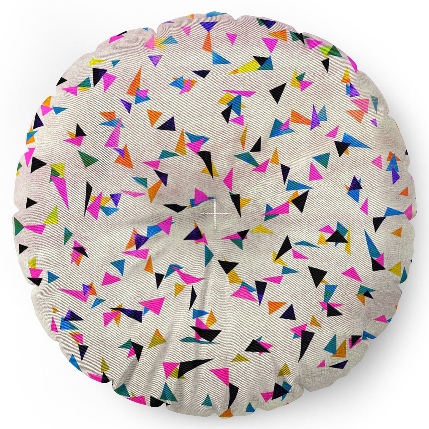 Georgiana Paraschiv Celebration Triangles Floor Pillow Round