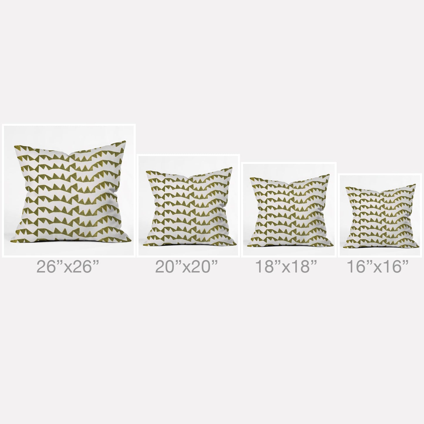 Georgiana Paraschiv Gold Triangle Pattern Outdoor Throw Pillow