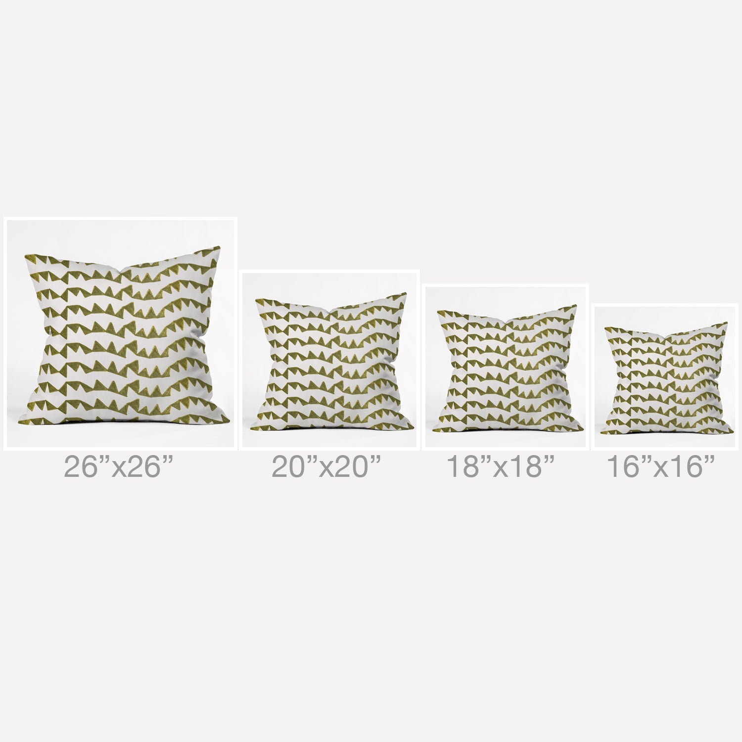 Georgiana Paraschiv Gold Triangle Pattern Outdoor Throw Pillow