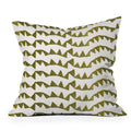 Georgiana Paraschiv Gold Triangle Pattern Outdoor Throw Pillow