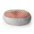 Georgiana Paraschiv Gold Triangles Floor Pillow Round