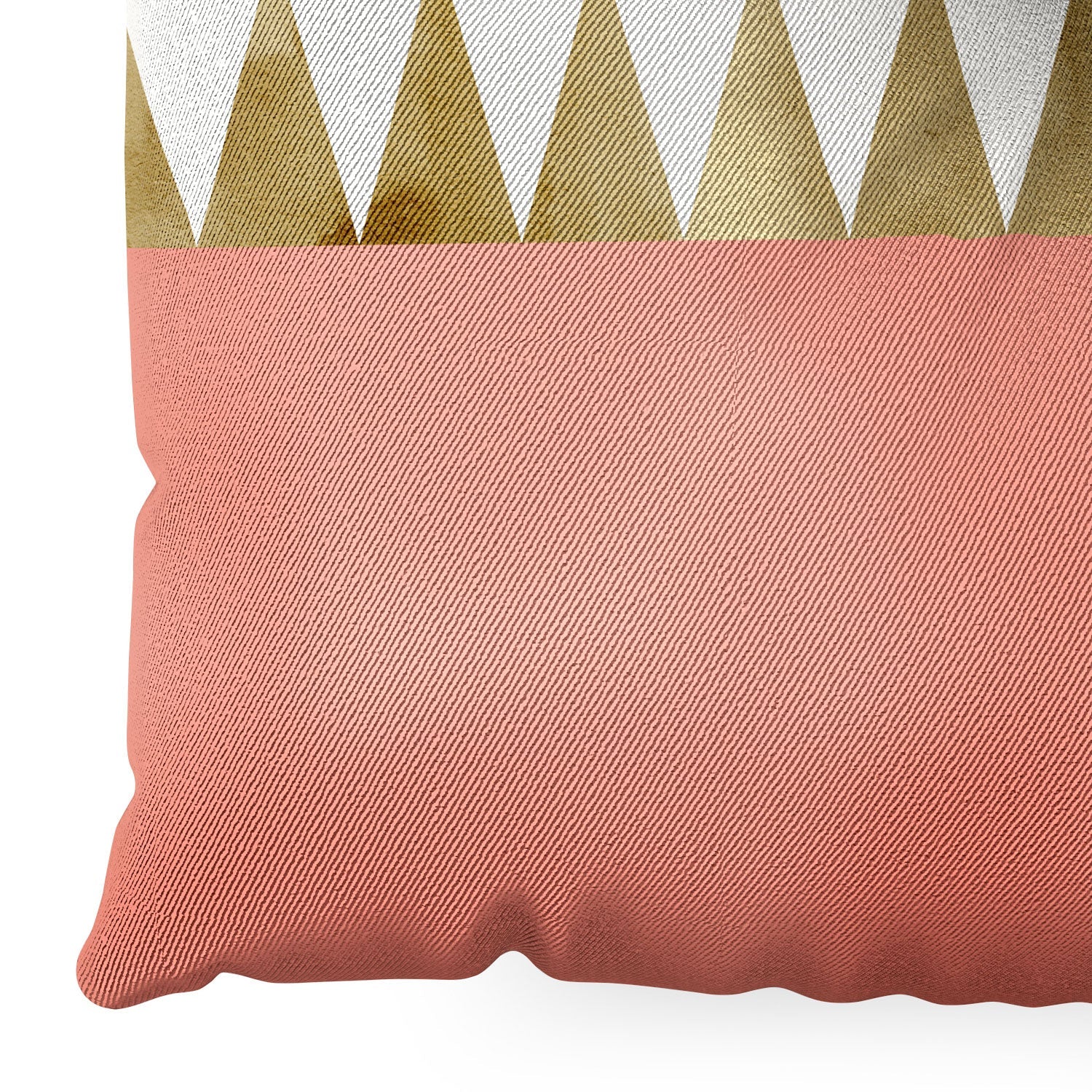 Georgiana Paraschiv Gold Triangles Floor Pillow Square