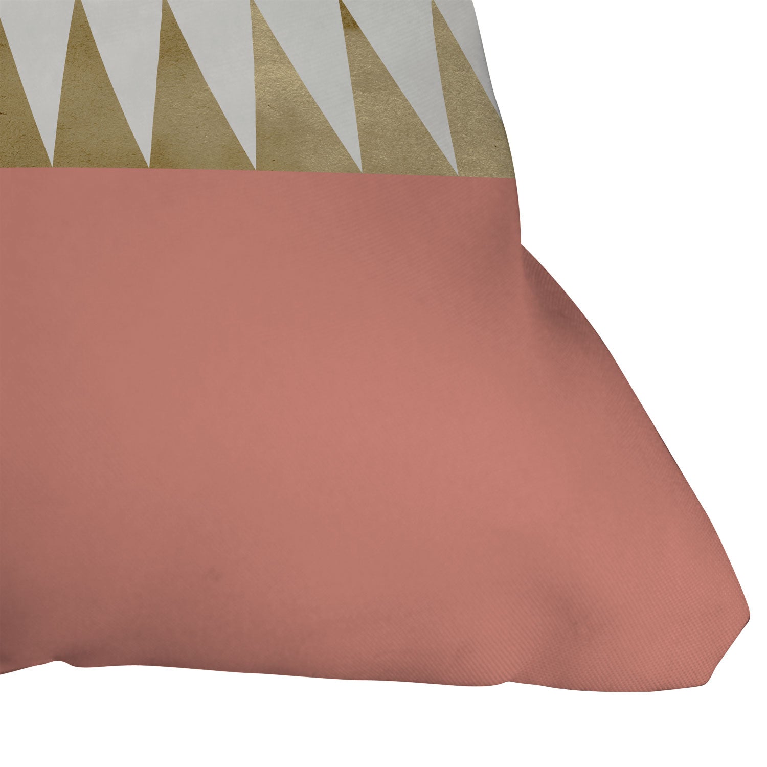Georgiana Paraschiv Gold Triangles Throw Pillow