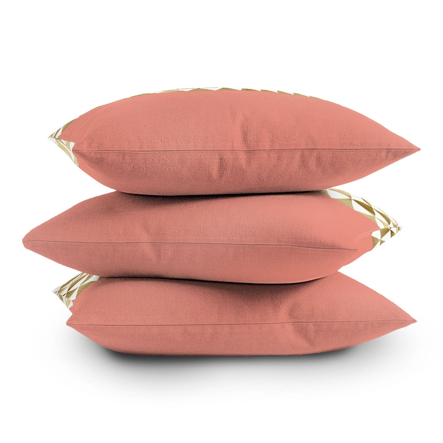 Georgiana Paraschiv Gold Triangles Throw Pillow