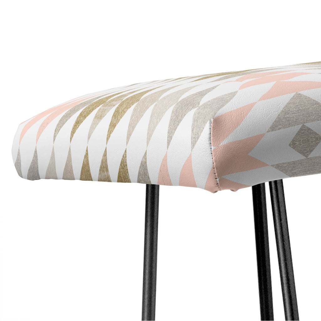 Georgiana Paraschiv Metallic Triangles Bench